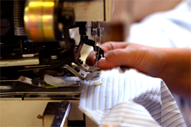 Facilities and perfect process for our Italian shirts manufacturing, made in Italy men and women shirts manufacturer facilities for design, styling of classic and formal mens shirts cutting, assembly and finishing of summer fashion women shirts, Italian shirs manufacturer of classic and trend slim fit fashion women and mens shirts producers for customer brands and distributors of the made in Italy fashion shirts. Texil3 designs and produces high end mens and women shirts for customer formal and casual collections using the finest cotton, with classical collars, complimentary brass collar stiffeners and single or double cuffs. We produces classic men shirts for Ugo Boss and Paul Shark brands maintaining high quality production process and perfect Made in Italy style